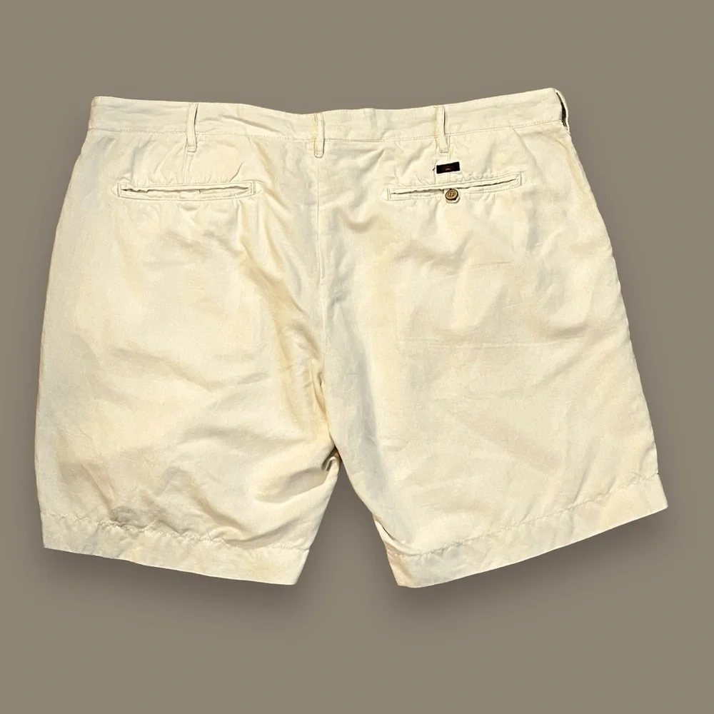 Faherty Malibu Shorts Linen Cotton Chinos Stone Lightweight Golf Pockets Mens 40